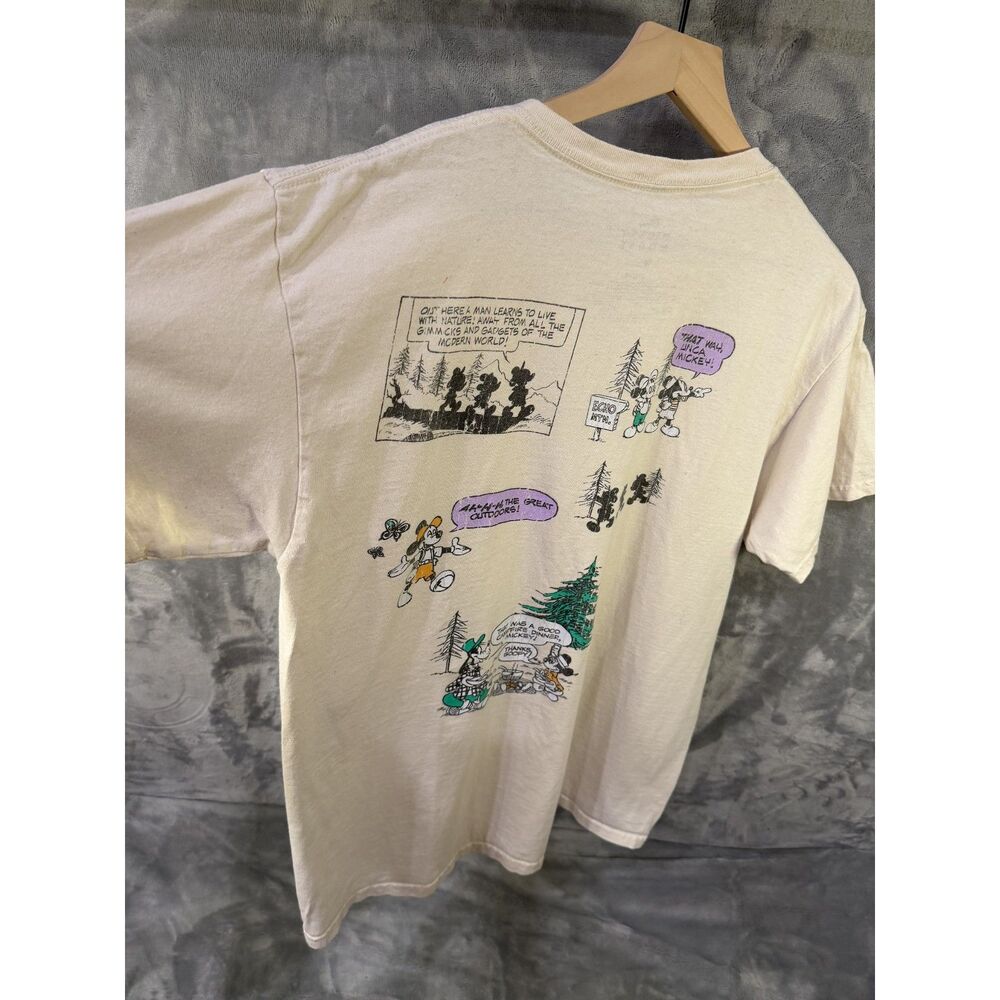 Retro Disney Camping Graphic T-Shirt - Mens Large